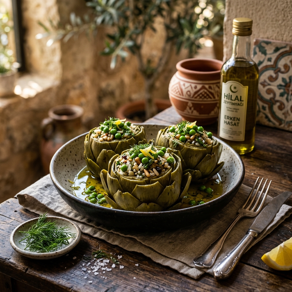 Zeytinyağlı Enginar Dolması